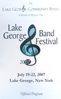 Concert Band Lake George July 2007